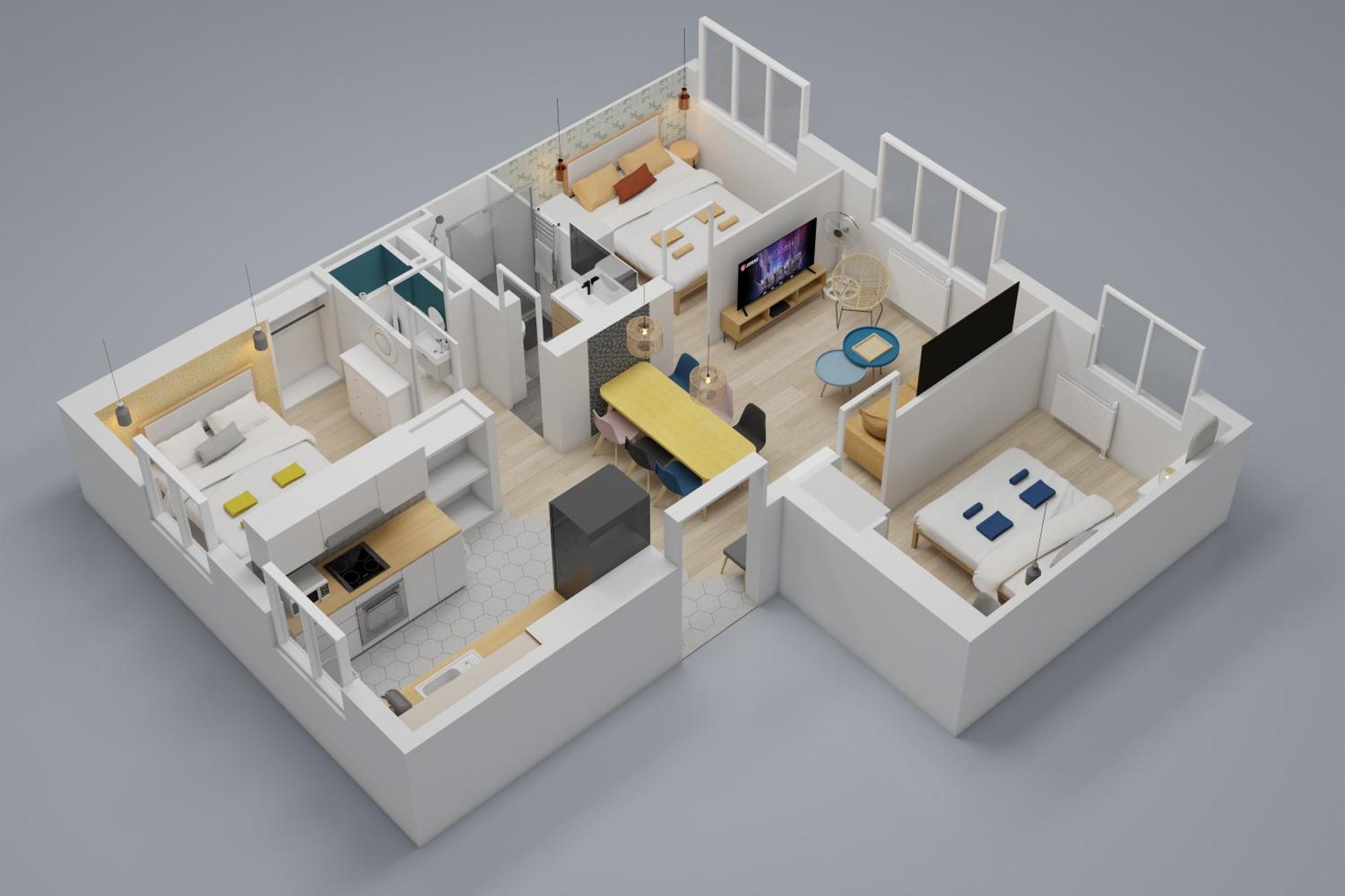 Bienvenue Chez Ed Apartment Villeurbanne Luaran gambar